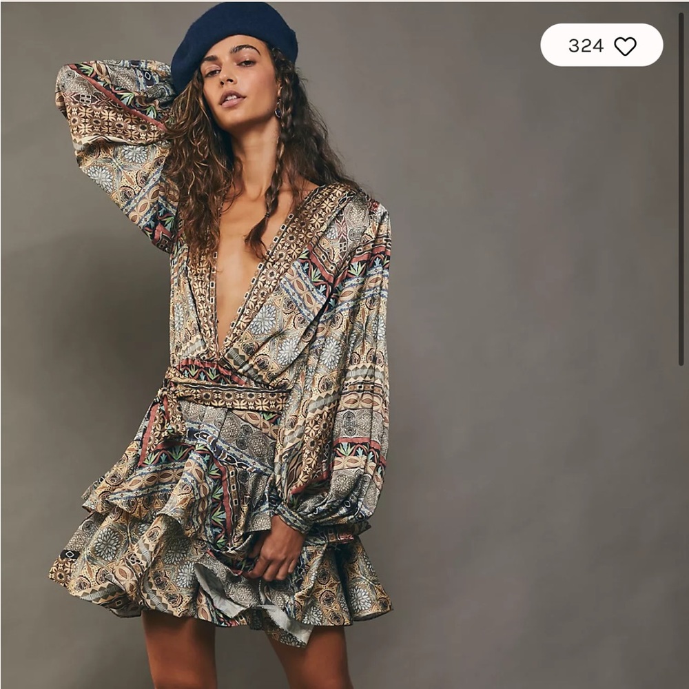 Bronx & Banco Bedouin Paisley Mini Dress size small